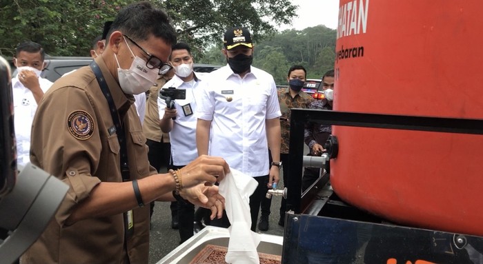 Sandiaga Uno mengunjungi Sumatera Barat/Jeka Kampai detikcom