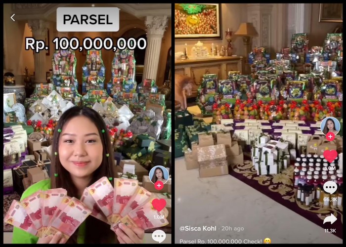 Sisca Kohl ‘Unboxing’ Parsel Senilai Rp100 Juta, Ini Isinya!