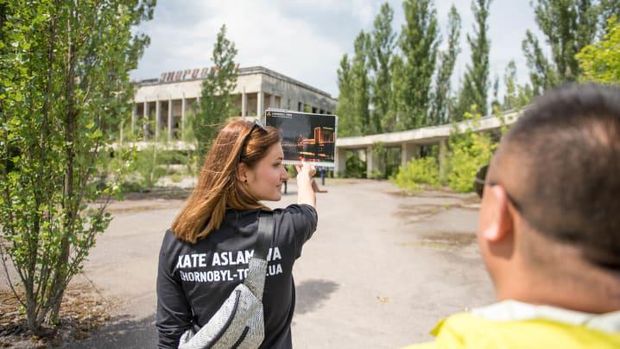 Terbang di atas Chernobyl