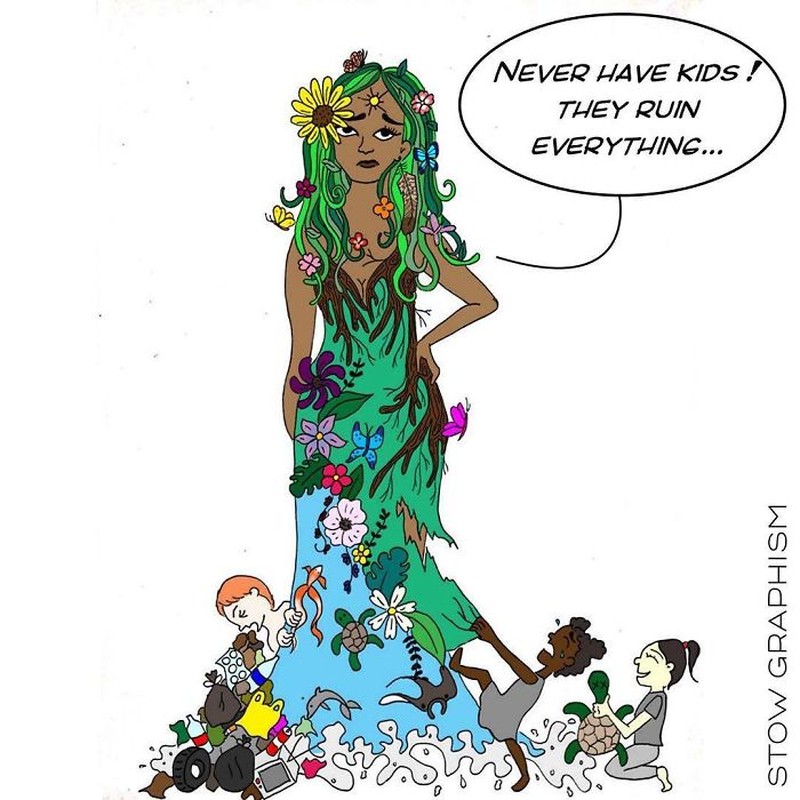 fotoinet ilustrasi menohok hari bumi