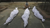 Menurut data Kementerian Kesehatan India, tercatat 314.835 kasus infeksi Corona dalam waktu 24 jam terakhir. AP Photo  