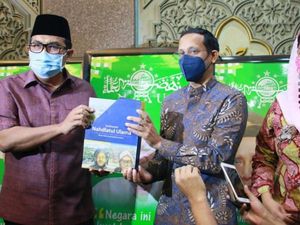 Potret Nadiem Minta Maaf ke NU Usai Heboh Kamus Sejarah