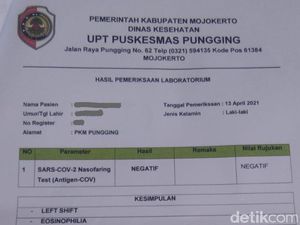 Polisi Bongkar Pemalsuan Surat Tes Antigen COVID-19 di Mojokerto