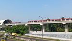 Penampakan Terkini LRT Cibubur-Cawang yang Siap Dilewati Ular Besi