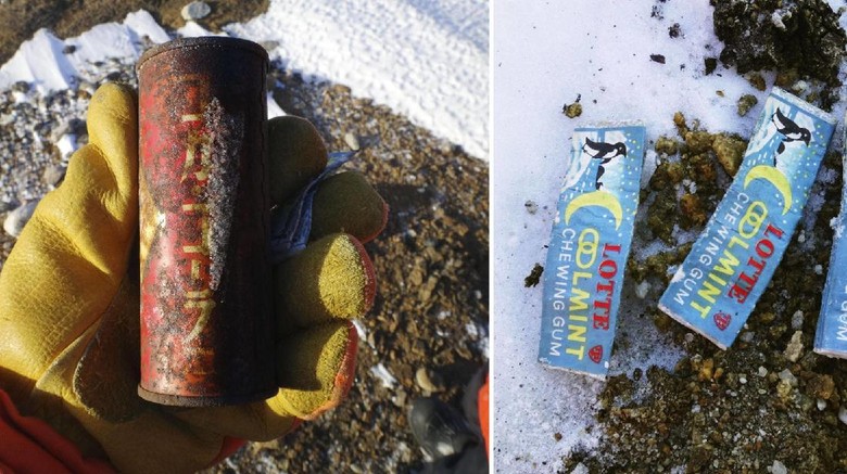 Sampah kaleng soda Jepang di Antartika Sampah kaleng soda Jepang di Antartika
