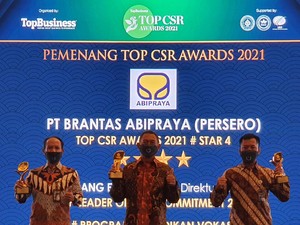 Brantas Abipraya Sukses Borong 3 Penghargaan di Ajang Top CSR Awards