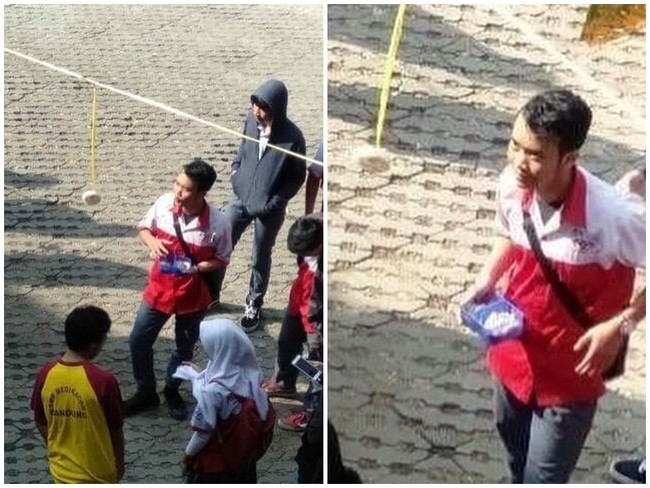 Biar lengkap, ikut lomba makan kerupuknya sambil bawa bekal buatan emak dong. Dijamin, mantap! Foto: Instagram/@pembawa_ketololan