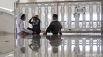 Potret Penerapan Prokes Ketat di Masjid Hasyim Asyari