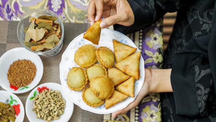Variety of food during ramadhan on the table