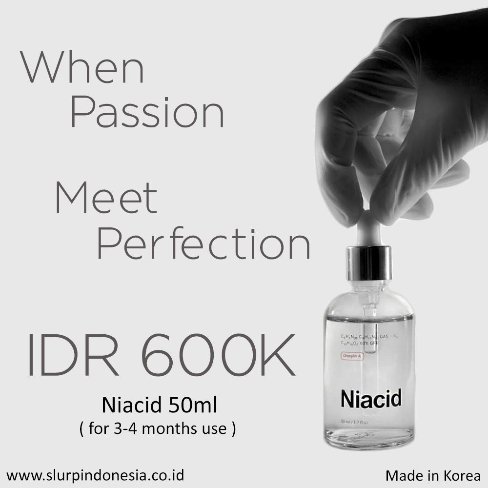 Niacid, solusi terbaik untuk permasalahan kulit wajah.