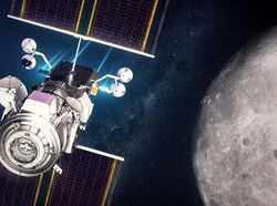 Keren! Penampakan Pangkalan Manusia di Orbit Bulan