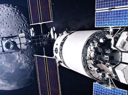 Keren! Penampakan Pangkalan Manusia di Orbit Bulan