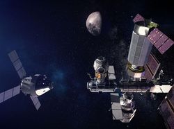 Keren! Penampakan Pangkalan Manusia di Orbit Bulan