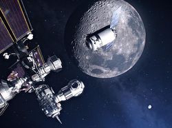 Keren! Penampakan Pangkalan Manusia di Orbit Bulan