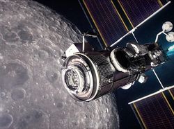 Keren! Penampakan Pangkalan Manusia di Orbit Bulan