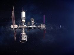 Keren! Penampakan Pangkalan Manusia di Orbit Bulan