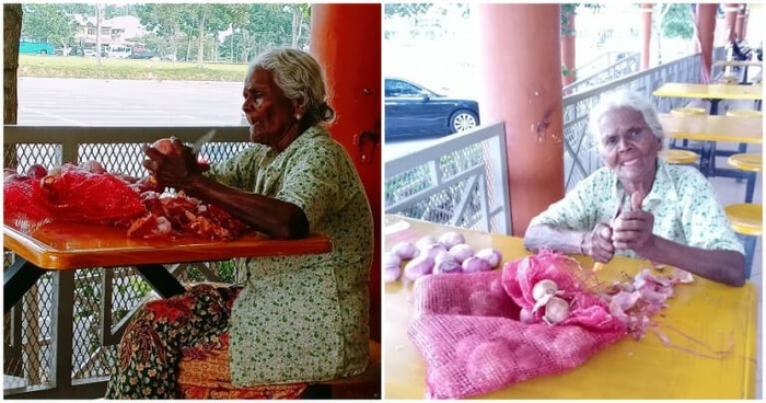 Salut! Nenek 84 Tahun Ini Jadi Tukang Kupas Bawang karena Ingin Mandiri