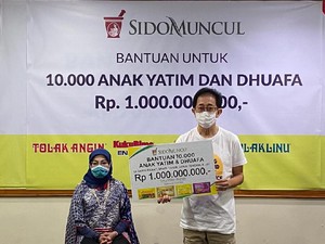 Top! Sido Muncul Santuni 10 Ribu Anak Yatim dan Duafa Senilai Rp 1 M