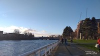 Suasana siang di River Clyde, Glasgow