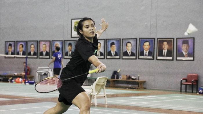 Gregoria Mariska Gregoria Mariska Tunjung mempersiapkan diri jelang Malaysia Open 2021. Foto: dok. PBSI