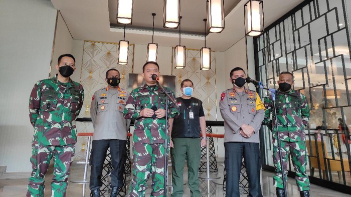 Konferensi Pers Pangdam Jaya dan Kapolda Metro Jaya soal WNA dari India positif Corona (Azhar-detikcom)