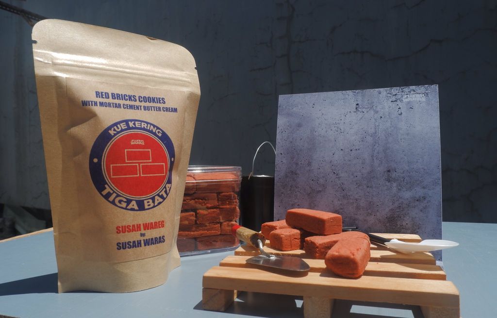 Unik! Cookies Batu Bata dan Semen Ini Bisa Jadi Hampers Lebaran