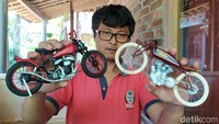 Saat ditemui di rumahnya, Bahrun Mustofa (40), warga Dusun Jurangsari, Desa Soropadan, Kecamatan Pringsurat, Kabupaten Temanggung, Jawa Tengah, terus memperlihatkan kepiawaiannya. Dulunya dari sekadar coba-coba, kini bisa mendatangkan cuan.