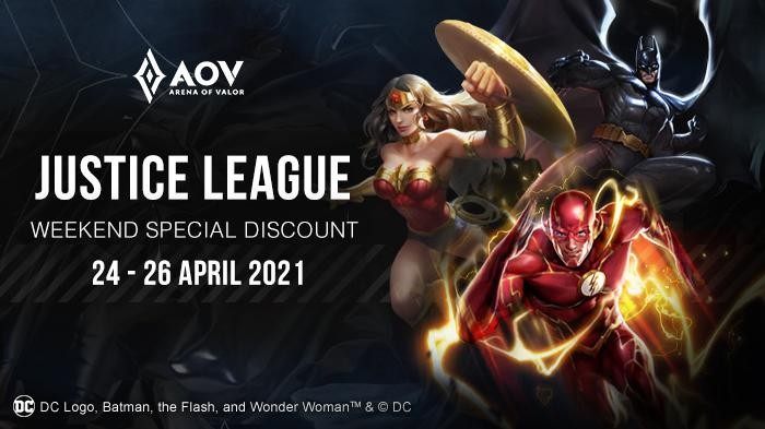 Para Punggawa Justice League Dapat Diskon Besar-Besaran di AOV!