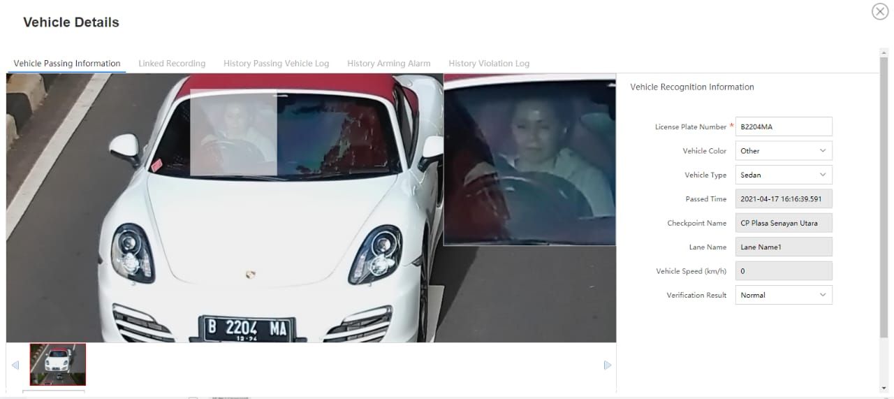 Penampakan tampang pengemudi Porsche penerobos busway di Jakarta Selatan