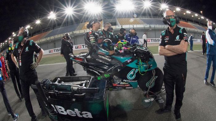 Franco Morbidelli DOHA, QATAR - APRIL 04: Franco Morbidelli of Italy and Petronas Yamaha SRT prepares to start on the grid during the MotoGP race during the MotoGP of Qatar - Race at Losail Circuit on April 04, 2021 in Doha, Qatar. (Photo by Mirco Lazzari gp/Getty Images)