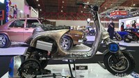 Secara spesifikasi, Vespa yang ramah lingkungan ini menggunakan engine Elettrico kit type 1. Foto: Luthfi Anshori/detikOto