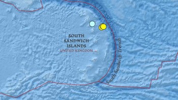 Palung South Sandwich memiliki kedalaman 8.428 meter dan melintang sepanjang 956 kilometer, sekaligus membuatnya sebagai yang terdalam kedua di Samudra Atlantik. (Foto: Marine Insight)