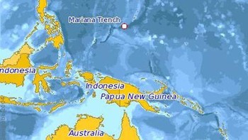 Palung Mariana yang melintang sepanjang 2.550 kilometer antara Asutralia dan Jepang memiliki titik terdalam di Bumi, yaitu Challenger Deep yang terletak pada lebih dari 11 kilometer di bawah permukaan air laut. (Foto: Marine Insight)