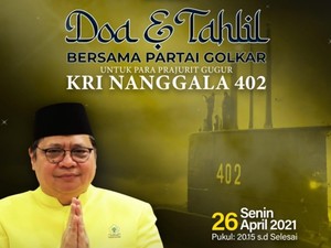 Golkar Gelar Doa & Tahlil Bersama untuk Kru KRI Nanggala 402