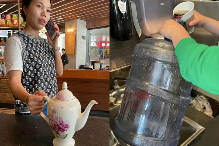 kopi gratis pakai galon dan teko Netizen China Bawa Teko hingga Galon Demi Dapat Kopi Gratis