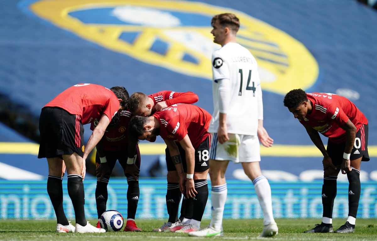 MU Diredam Leeds, Maguire Sembur Fred. (Foto: Getty Images/Pool)