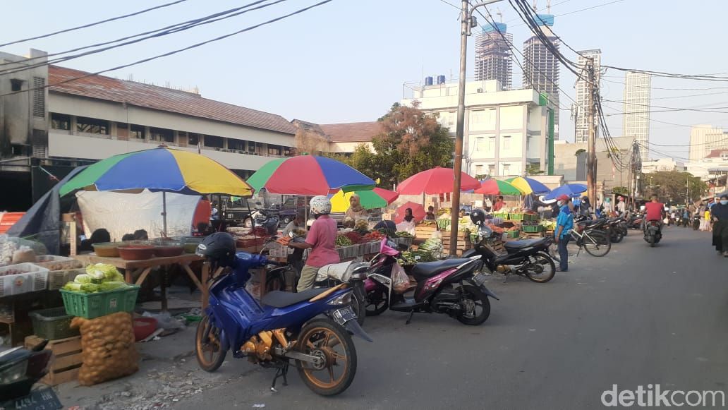 Pasar Kambing alias Pasar Lontar, Tanah Abang, Jakarta Pusat, 26 April 2021. (Afzal Nur Iman/detikcom)