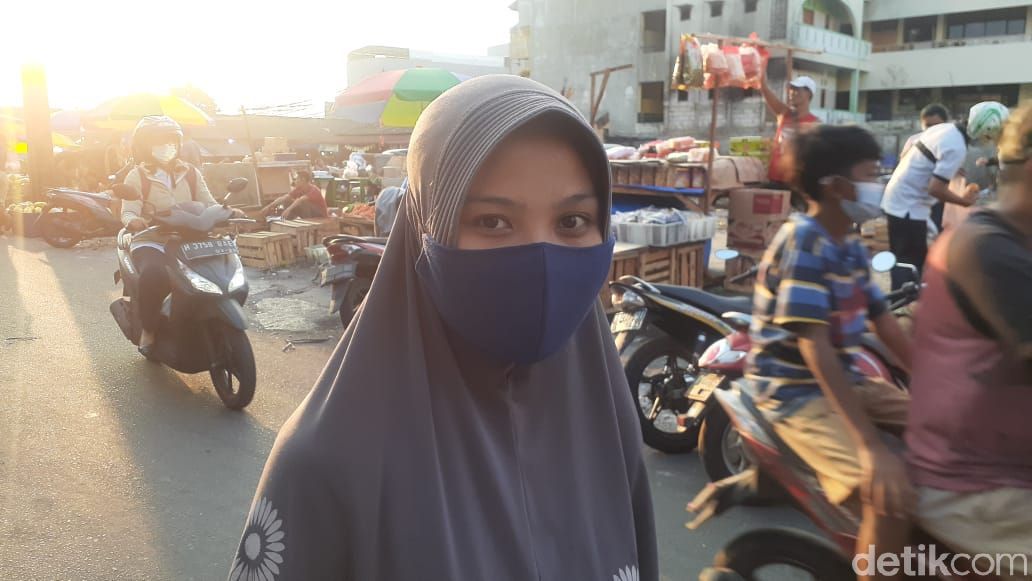 Pasar Kambing alias Pasar Lontar, Tanah Abang, Jakarta Pusat, 26 April 2021. (Afzal Nur Iman/detikcom)