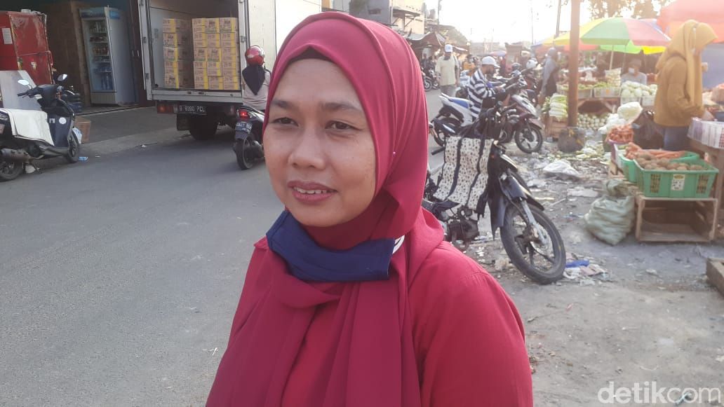 Pasar Kambing alias Pasar Lontar, Tanah Abang, Jakarta Pusat, 26 April 2021. (Afzal Nur Iman/detikcom)