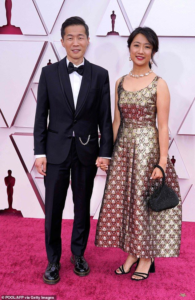 Pemain Minari di Oscar Yuh-Jung Youn, winner of the award for best actress in a supporting role for