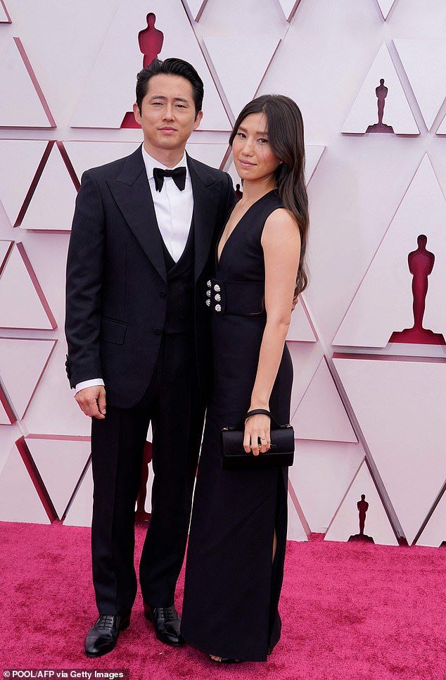 Pemain Minari di Oscar Yuh-Jung Youn, winner of the award for best actress in a supporting role for