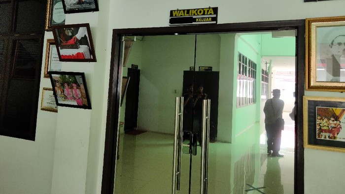 Suasana di kantor Wali Kota Tanjungbalai (Perdana-detikcom)