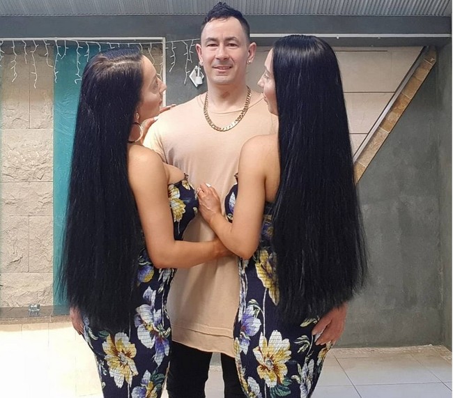 Anna dan Maria jadi viral setelah mengaku bahwa mereka berbagi kekasih. Mereka telah berkencan dengan satu pria bernama Ben Byrne sejak 10 tahun lalu. Foto: dok. Instagram/@annalucydecinque