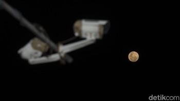 Supermoon di Jakarta. Foto: Rifkianto Nugroho/detikcom