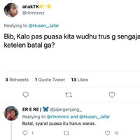 Coba boleh di cek dulu tingkat kewarasannya ke rumah sakit sebelum puasa. Ada-ada aja emang, bikin kesel. Foto: Twitter/@rlnnnnnz