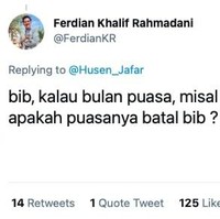 Kalau ditambah nasi, tempe, ikan, sama kerupuk mungkin batal. Jangan dicoba ya.. Foto: Twitter/@FerdianKR