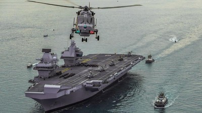 Kapal Induk Terhebat Inggris Siap Pamer Kekuatan di Asia