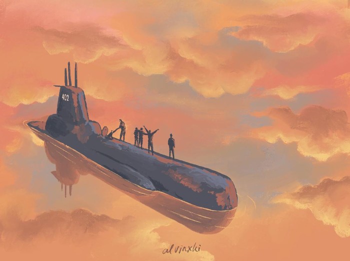 Ilustrator yang membuat tentang kisah kapal KRI Nanggala 402. Ilustrator yang membuat tentang kisah kapal KRI Nanggala 402.