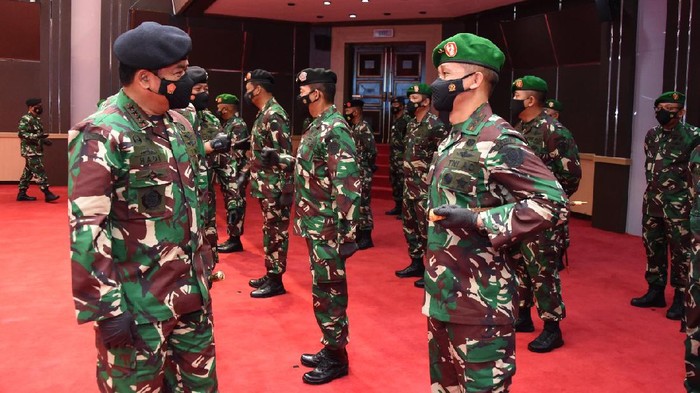 Panglima TNI terima laporan kenaikan pangkat 34 perwira tinggi