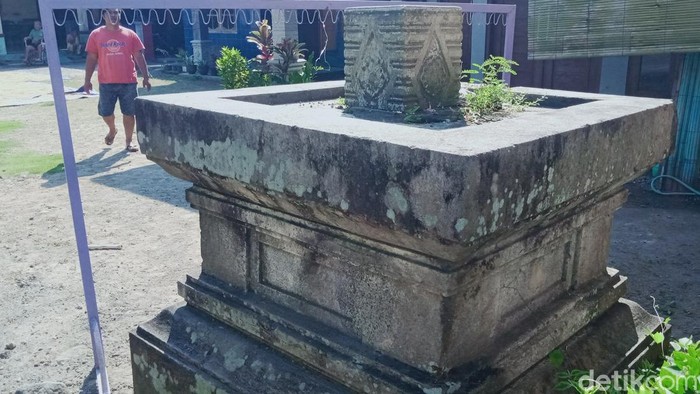 Penampakan bebatuan diduga sisa candi di Desa Gedong Jetis, Kecamatan Tulung, Klaten.